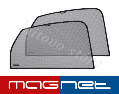 Volkswagen Jetta (2005-2010) комплект бескрепёжныx защитных экранов Chiko magnet, задние боковые (Стандарт)